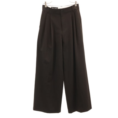 ZARA ザラ タック ワイドパンツ XS ブラウン