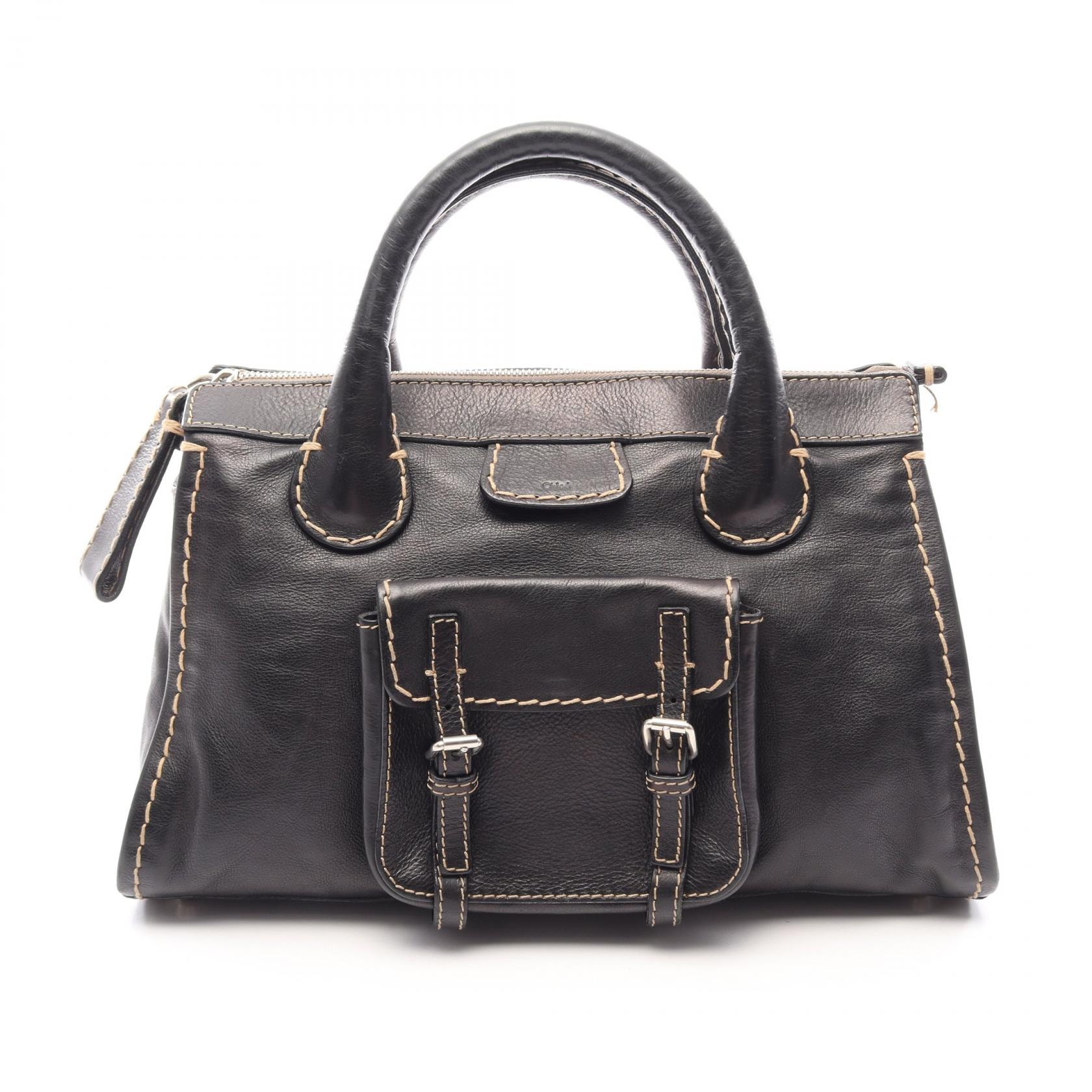 クロエ Chloe EDITH ハンドバッグ バッグ レザー レディース ブラック系 CHC21WS450F4327S 【中古】