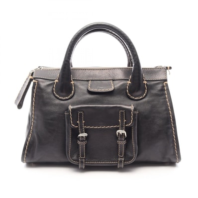 クロエ Chloe EDITH ハンドバッグ バッグ レザー レディース ブラック系 CHC21WS450F4327S 【中古】
