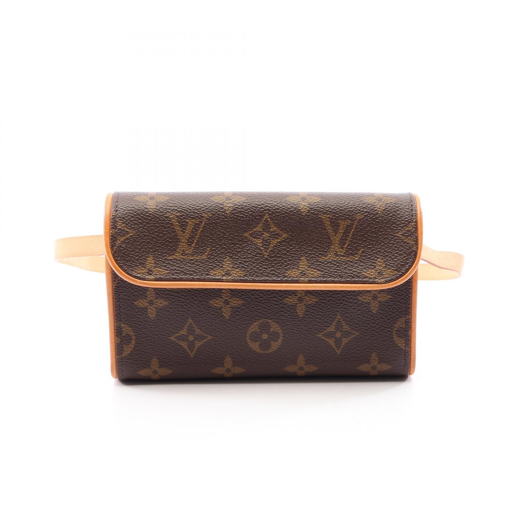 ルイ・ヴィトン LOUIS VUITTON ポシェットフロランティーヌ ウエストバッグ ボディバッグ バッグ PVCコーティングキャンバス レザー モノグラム レディース ブラウン系 M51855 【中古】