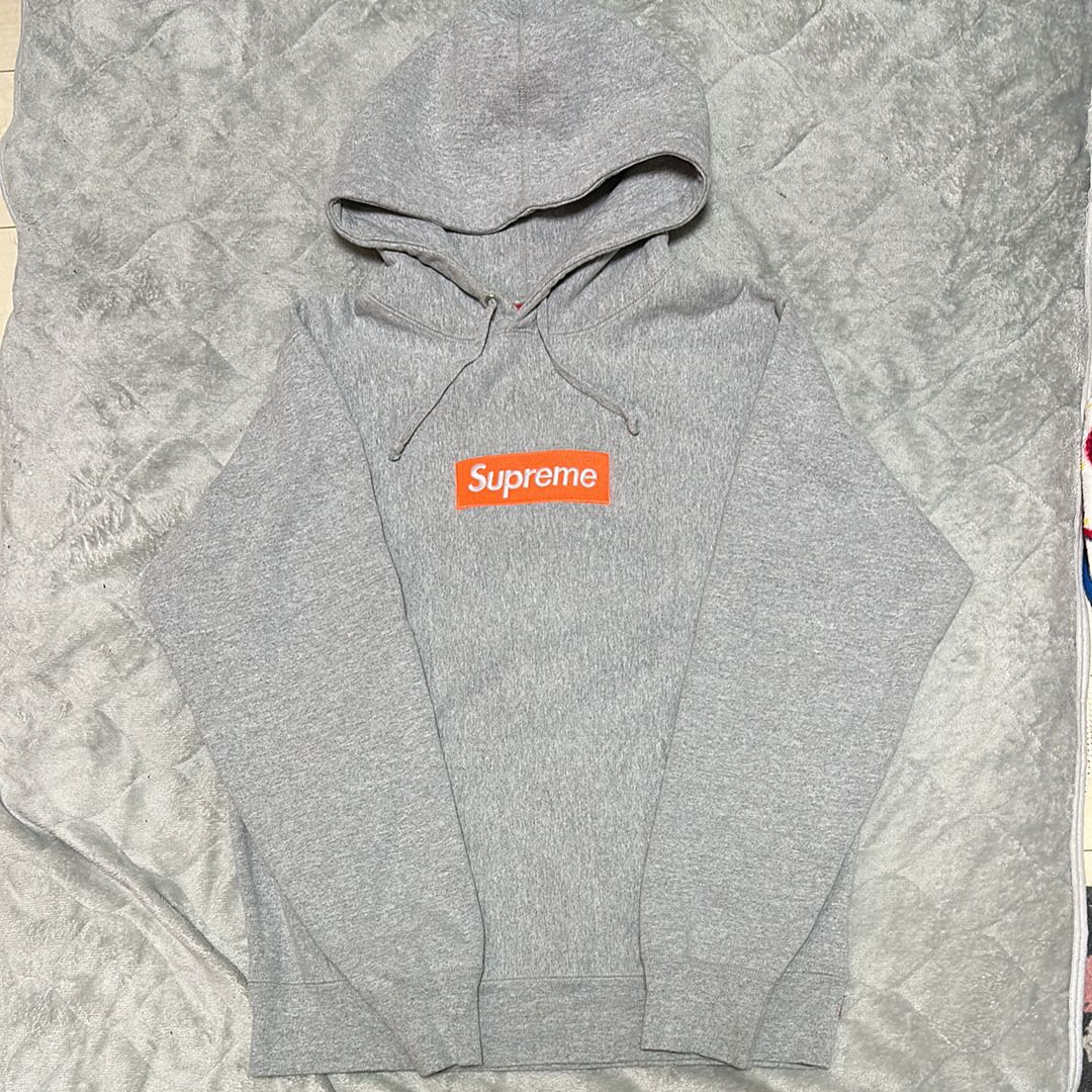 Supreme Box Logo Hooded Sweatshirt "Hether Grey" (17FW)