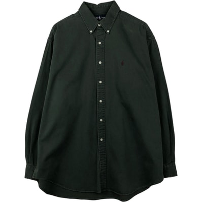 古着 ラルフローレン Ralph Lauren BLAKE 長袖 ボタンダウンシャツ メンズXL相当/eaa643854