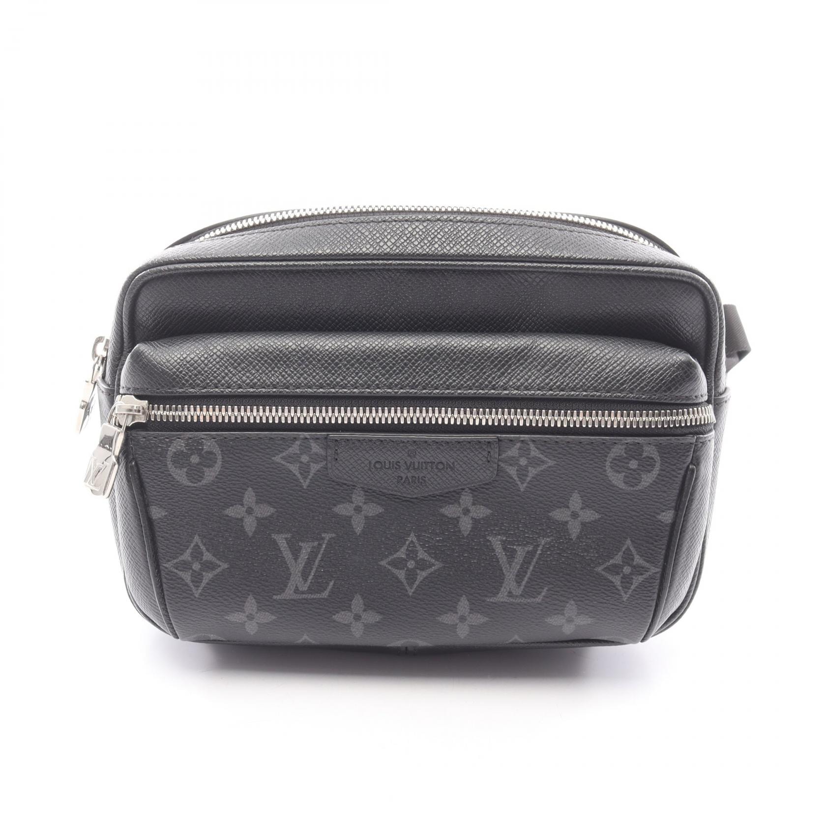 ルイ・ヴィトン LOUIS VUITTON バムバッグ アウトドア ウエストバッグ ボディバッグ バッグ PVCコーティングキャンバス レザー タイガラマ ノワール メンズ ブラック系 M30245 【中古】