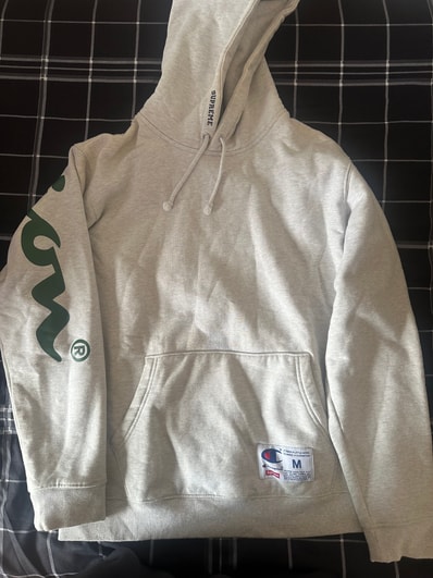 Supreme Champion Hooded Sweatshirt "Ash Grey"
