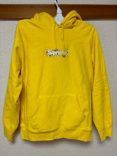 Supreme Bandana Box Logo Hooded Sweatshirt "Yellow"