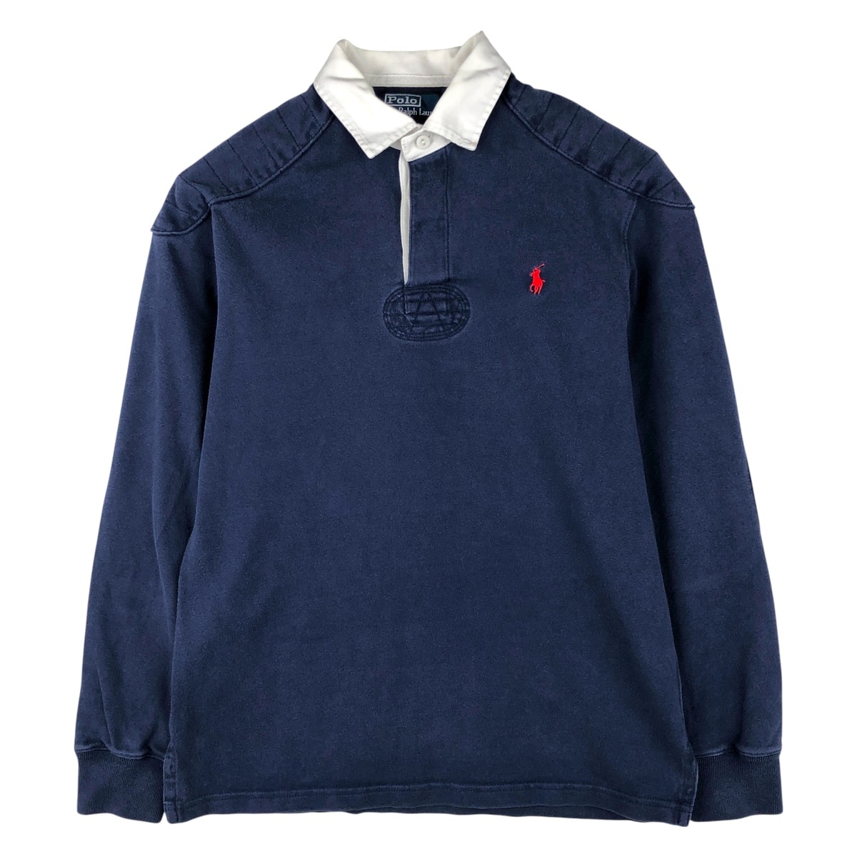 古着 ラルフローレン Ralph Lauren POLO by Ralph Lauren CUSTOM FIT 長袖 ラガーシャツ メンズM相当/eaa604045