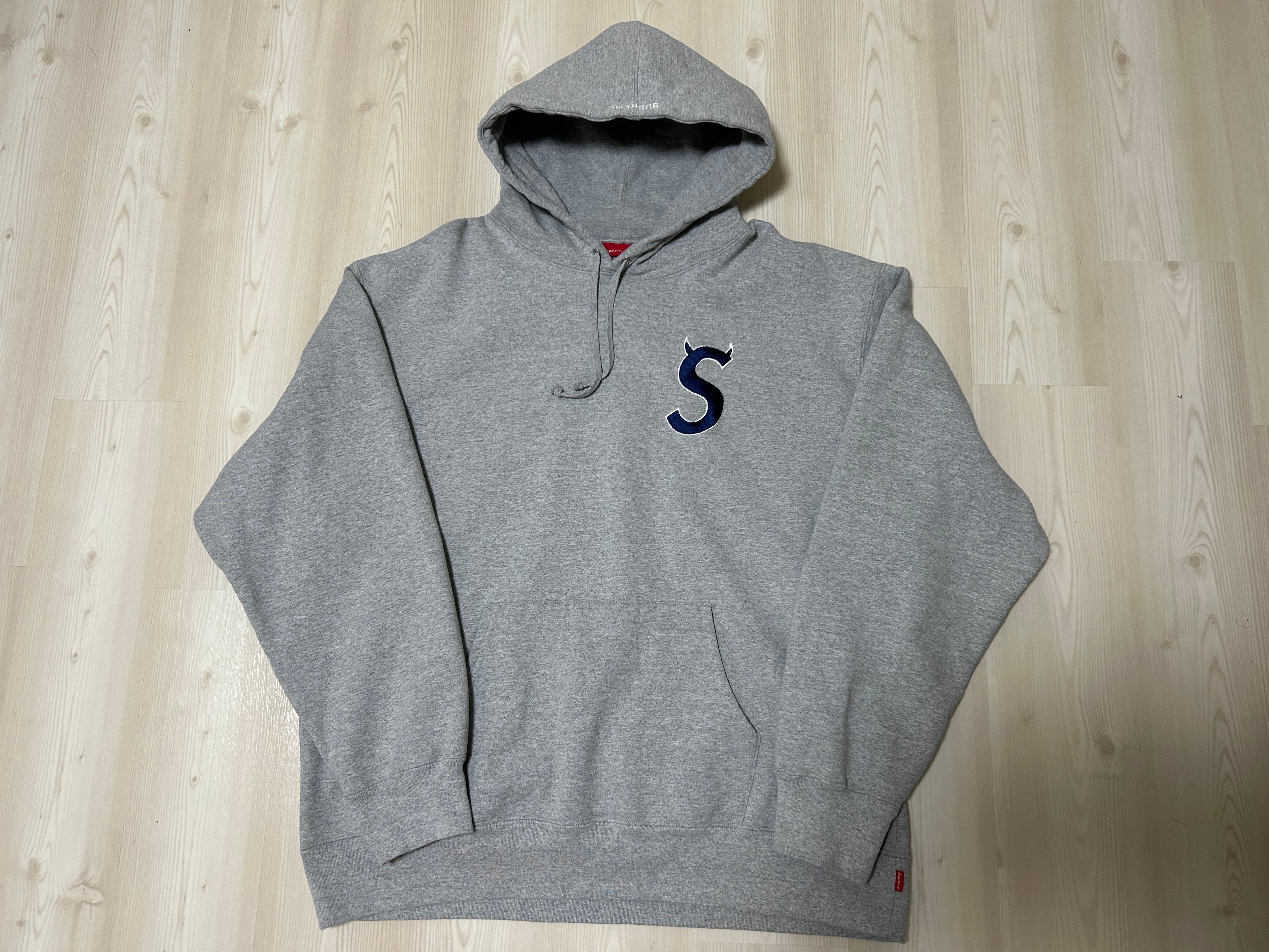 Supreme S Logo Hooded Sweatshirt "Heather Grey" (22FW)