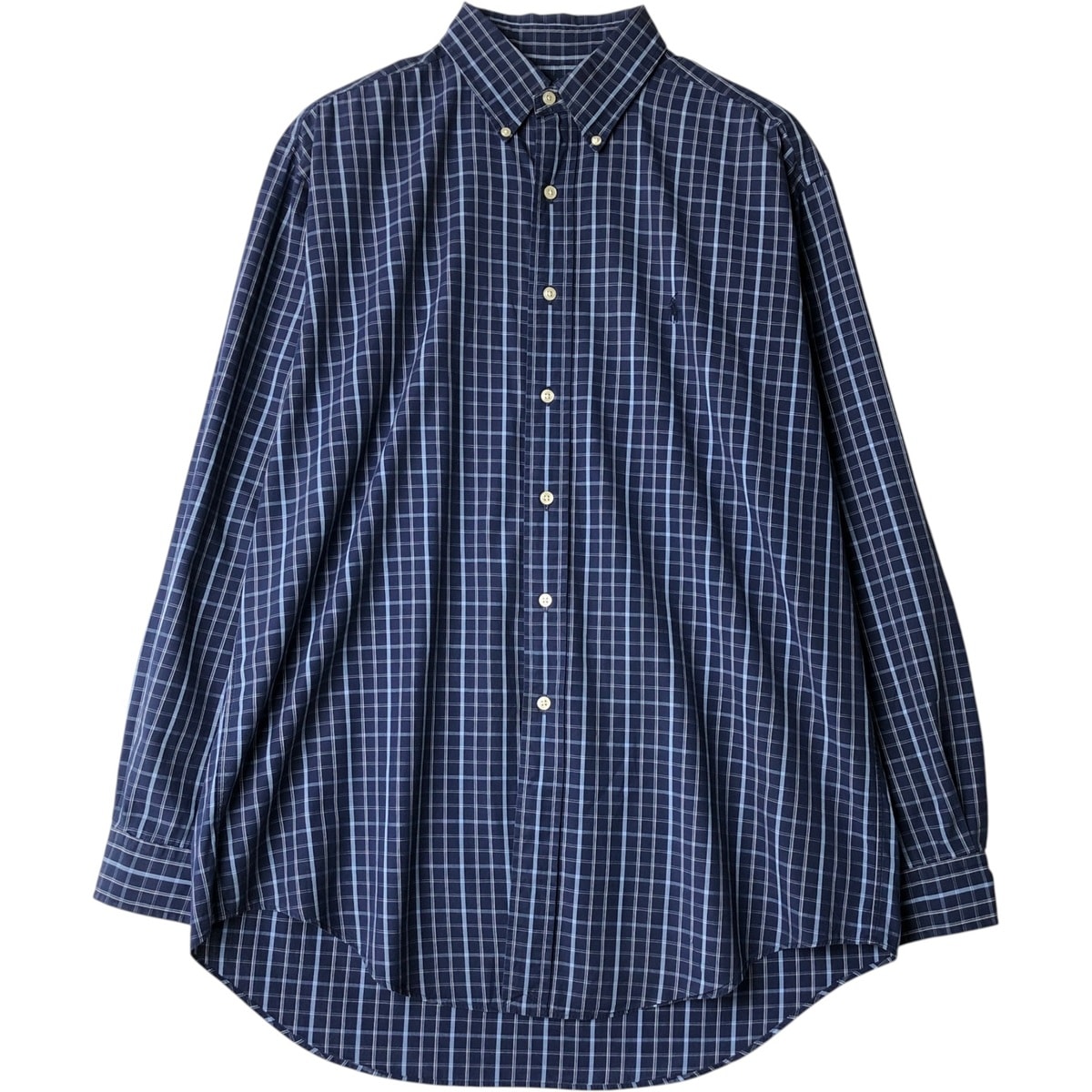 古着 ラルフローレン Ralph Lauren YARMOUTH 長袖 ボタンダウンチェックシャツ メンズL相当/eaa650102