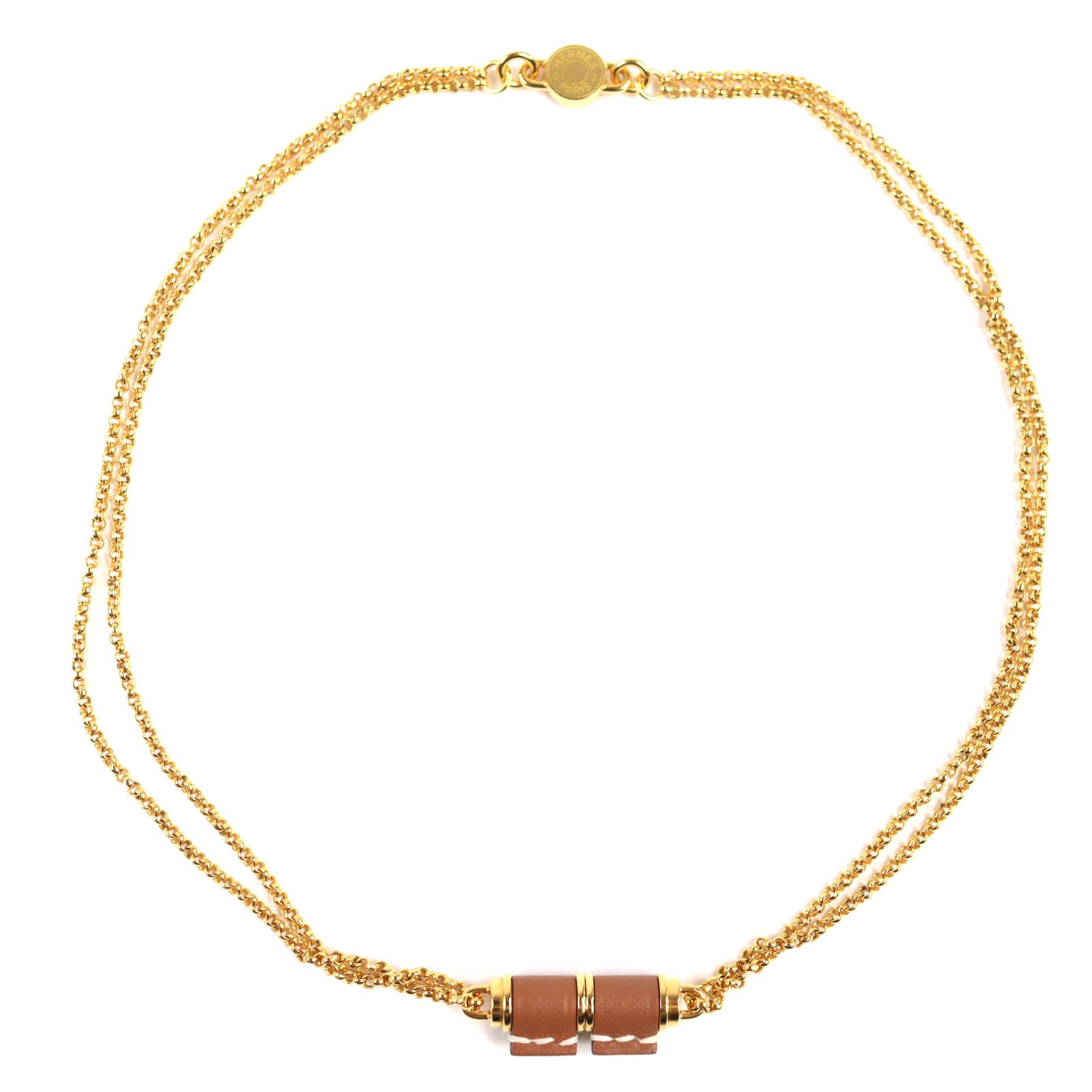 未使用品 エルメス ネックレス シャルニエールPM ゴールド レディース