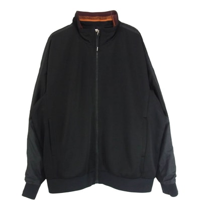 TOGA トーガ ジャケット 24SS TV241-JC3227 TRACK JACKET ロゴ刺繍 トラック ジャケット ジャージ ブラック系 46【極上美品】【中古】
