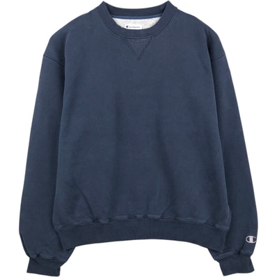 古着 チャンピオン Champion AUTHENTIC 目無し 無地 ブランクスウェットシャツ トレーナー メンズL相当/eaa652170