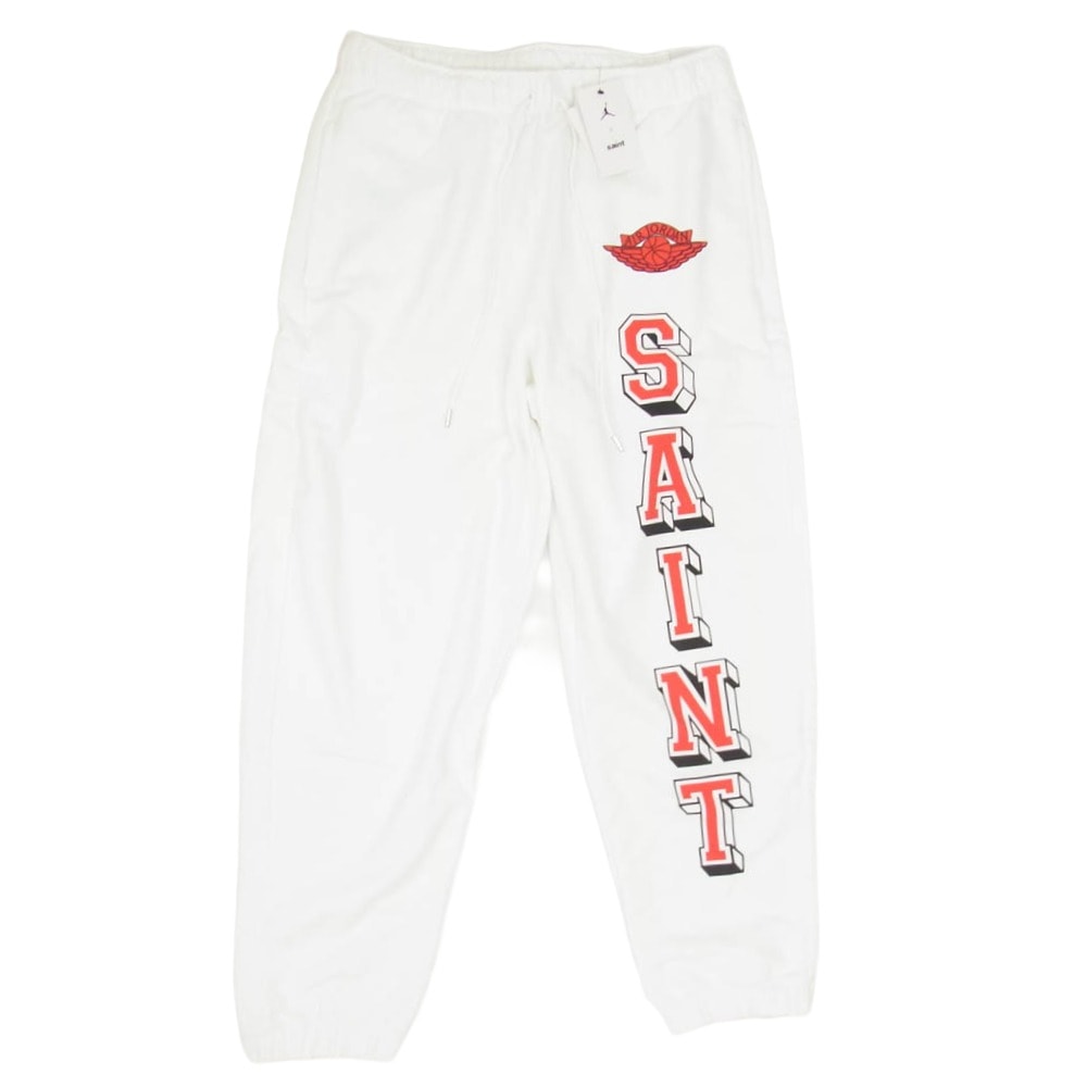 SAINT MICHAEL セントマイケル NIKE AIR JORDAN ナイキ ジョーダン 26SS SM-MK8-0000-J06 x ジョーダンブランド MJ SM FLC PANT スウェットパンツ ホワイト系 M【極上美品】【中古】