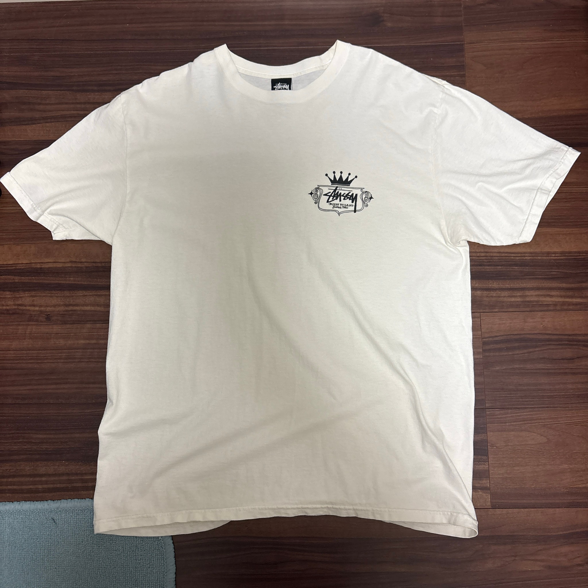 Stussy クラウンロゴ Tシャツ ホワイト 
