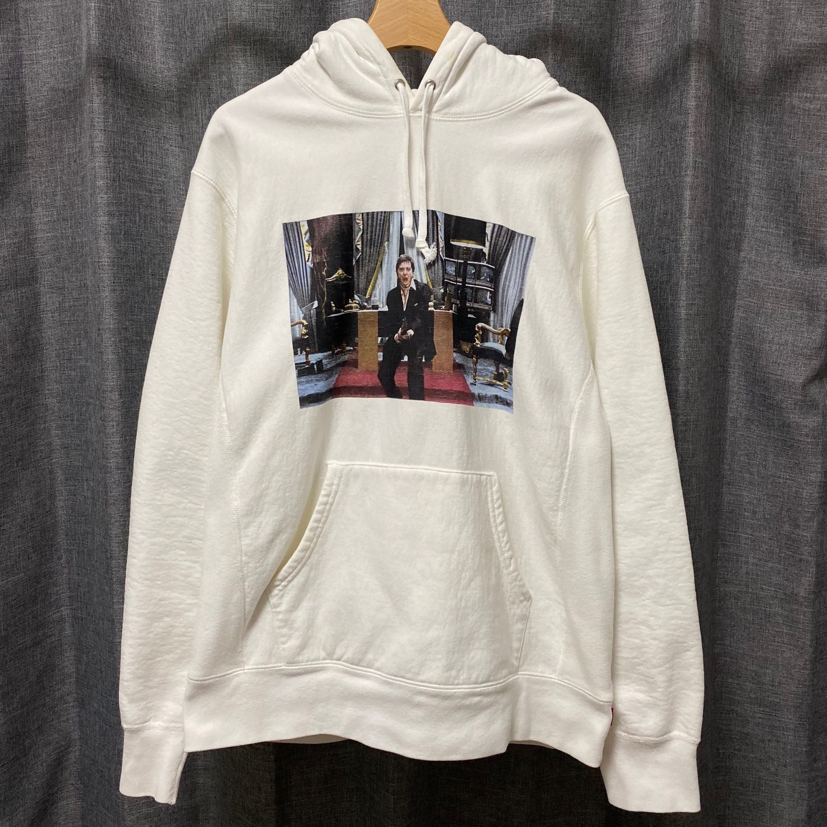 Supreme Scarface Friend Hooded Sweatshirt "White"