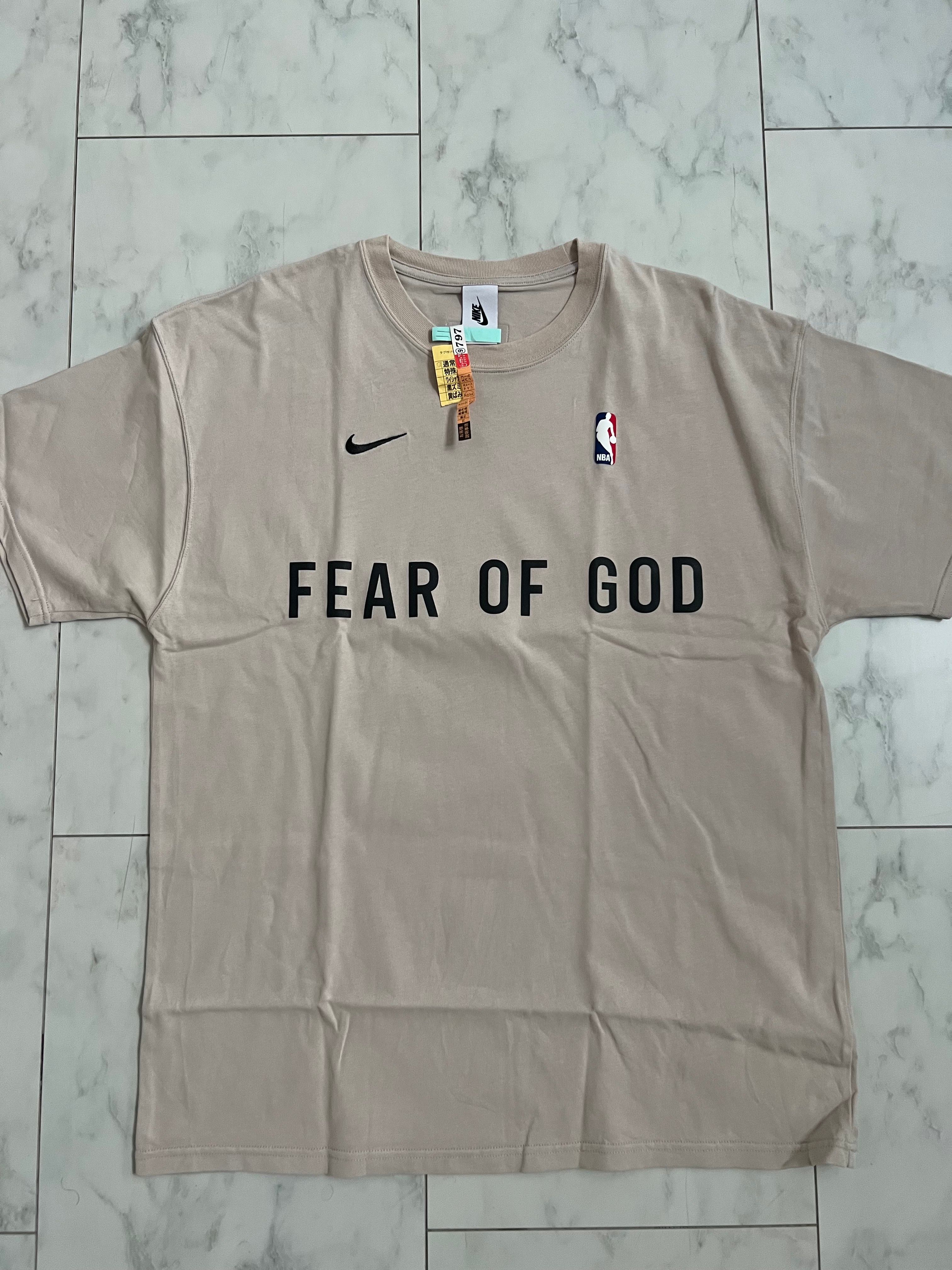 FEAR OF GOD / Nike Warm Up T-Shirt "Oatmeal"