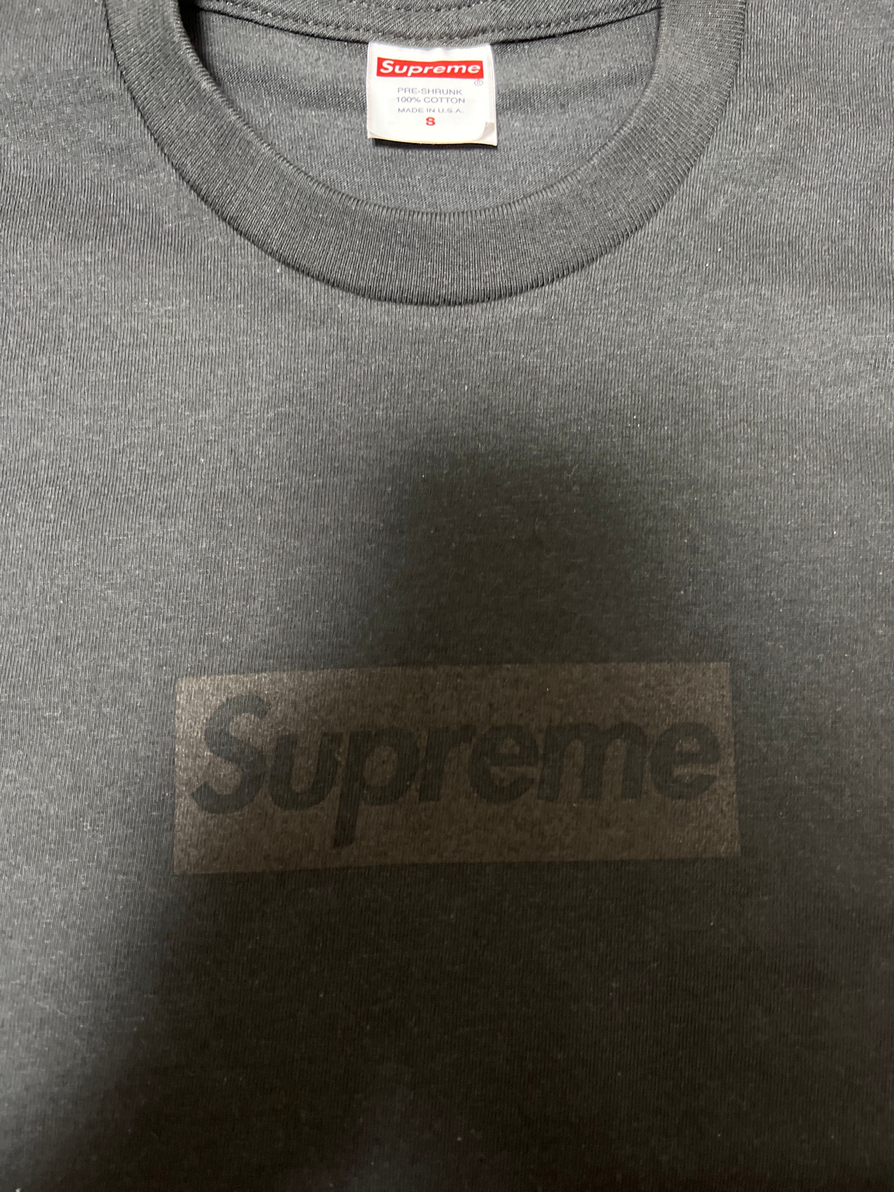 Supreme Tonal Box Logo Tee "Black"