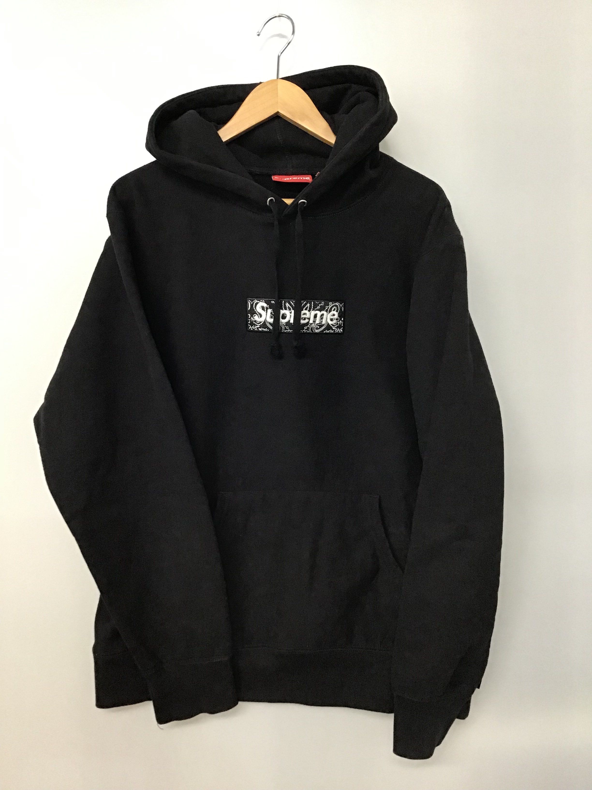 Supreme Bandana Box Logo Hooded Sweatshirt "Black"