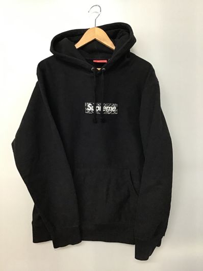 Supreme Bandana Box Logo Hooded Sweatshirt "Black"