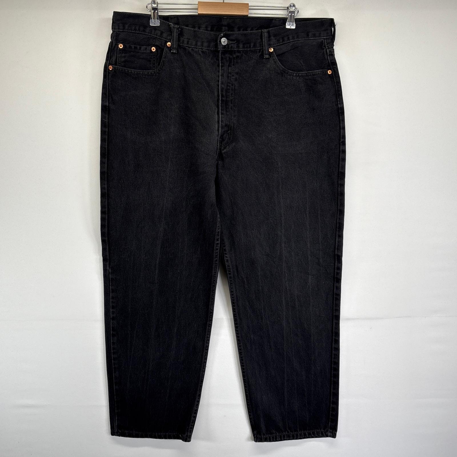 古着 リーバイス Levi's デニムパンツ 550 テーパード ジーンズ ジーパン 長ズボン 大きいサイズ w42 L30 ブラック メンズ