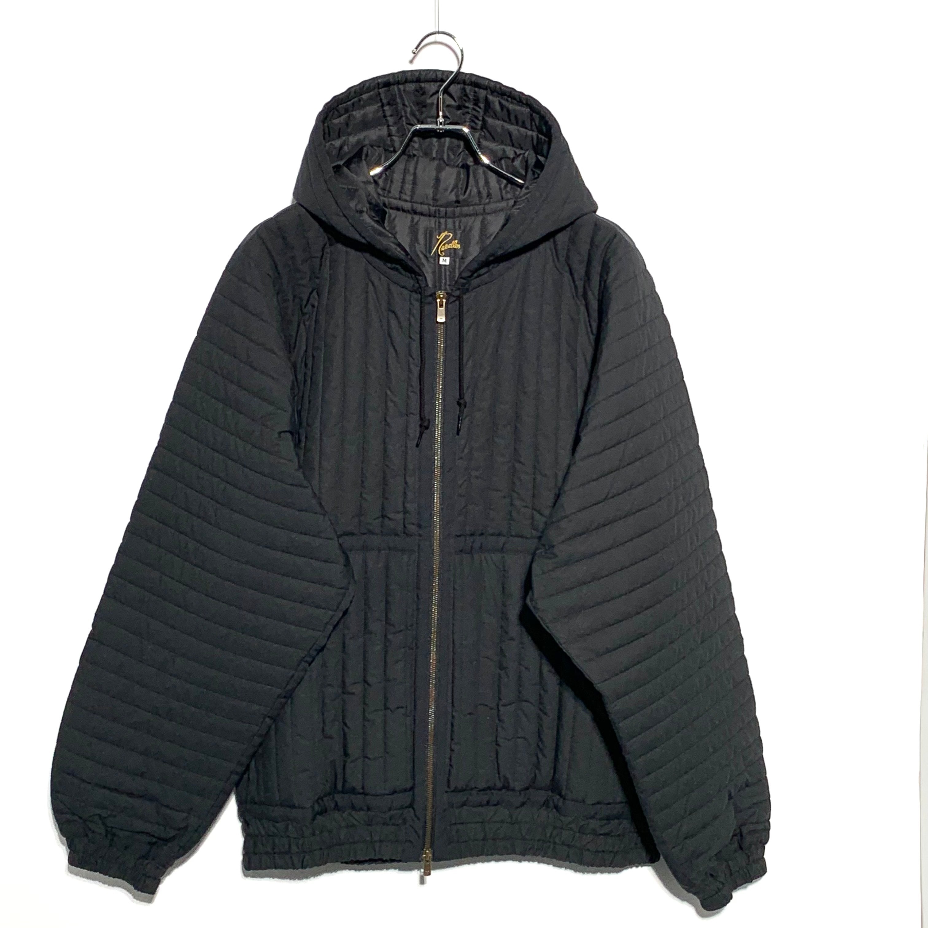 NEEDLES Taped Quilted Hoody - Cotton Poplin "Black"