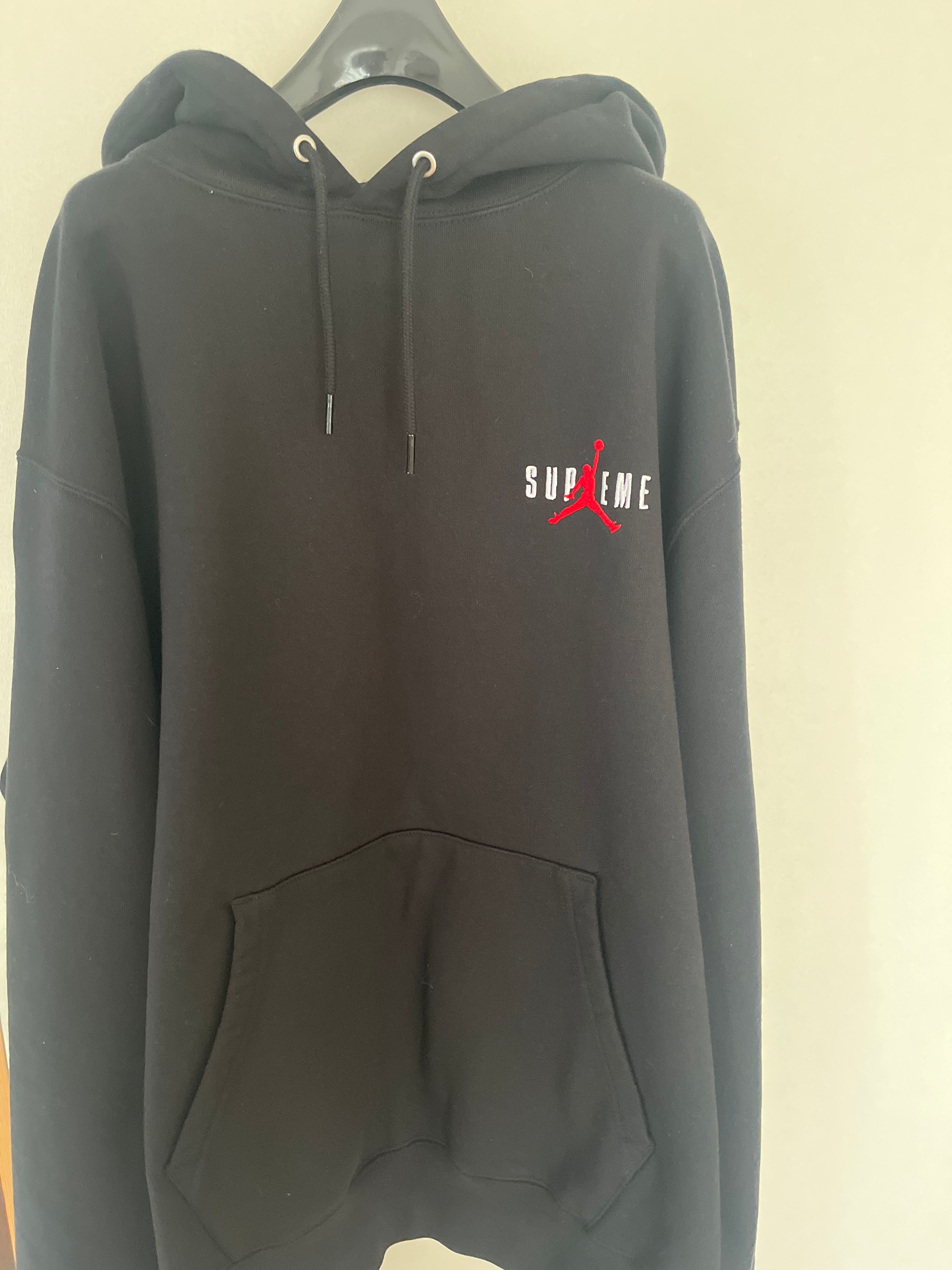 Supreme x Jordan Hooded Sweatshirt "Black"