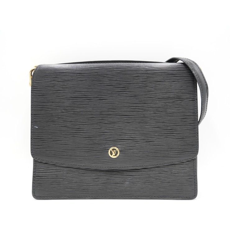 LOUIS VUITTON(ルイ・ヴィトン)グルネル ヴィンテージ ショルダーバッグ エピ ノワール ブラック レザー ゴールド金具 レディース M52362【中古】