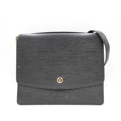 LOUIS VUITTON(ルイ・ヴィトン)グルネル ヴィンテージ ショルダーバッグ エピ ノワール ブラック レザー ゴールド金具 レディース M52362【中古】