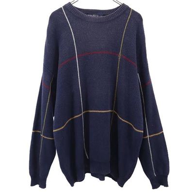 NAUTICA 90s 長袖 リネンブレンド セーター