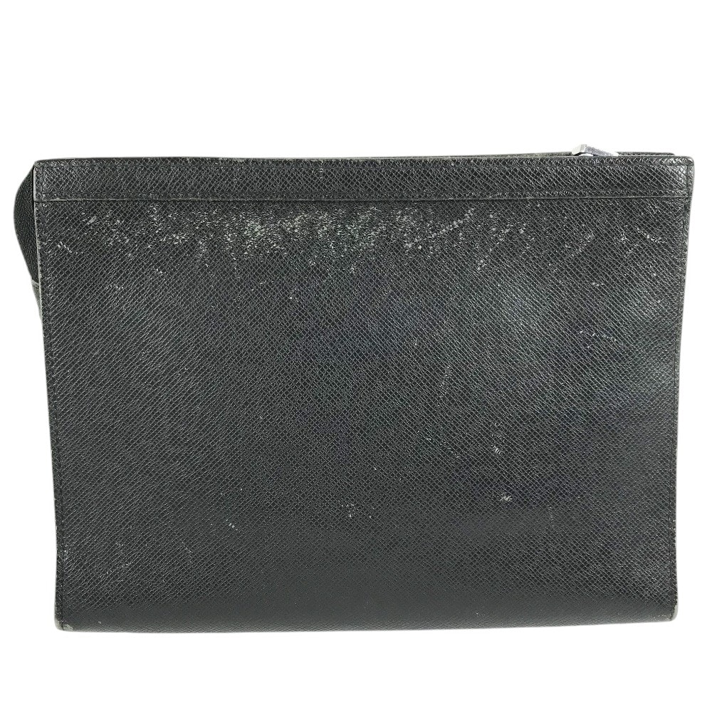 ルイヴィトン LOUIS VUITTON ポシェット ヴォワヤージュ M30547 タイガ セカンドバッグ カバン ポーチ クラッチバッグ タイガレザー TA4107刻 アルドワーズ ブラック