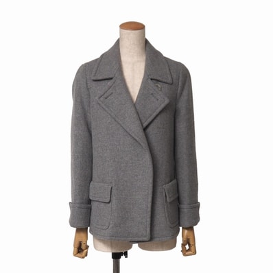 ■美品■MAX MARA マックスマーラ コート サイズ42 アンゴラウール ジャケット ショートコート 白タグ イタリア製 ブランド古着【中古】20261015/RB1316