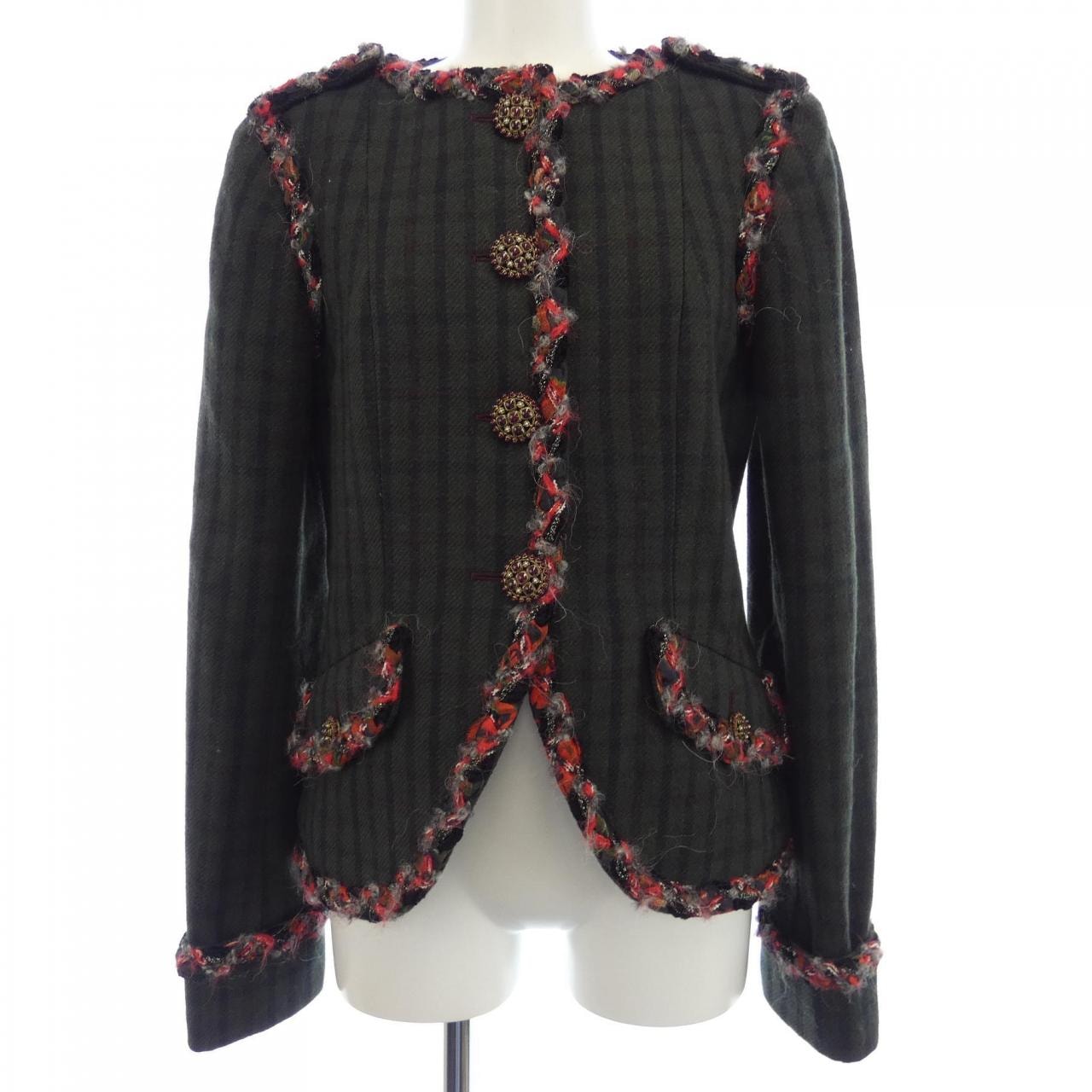 シャネル CHANEL ノーカラージャケット