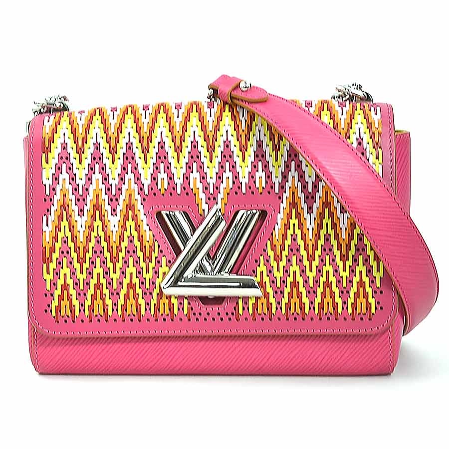 ルイ ヴィトン LOUIS VUITTON ショルダーバッグ エピ ツイストMM エピレザー ピンク×マルチカラー シルバー レディース【中古】 90086g