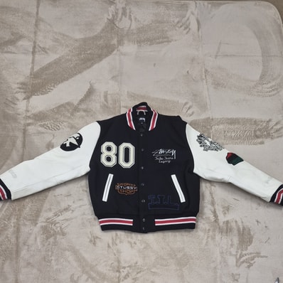 Stussy x Denim Tears x Our Legacy Varsity Jacket "Black"
