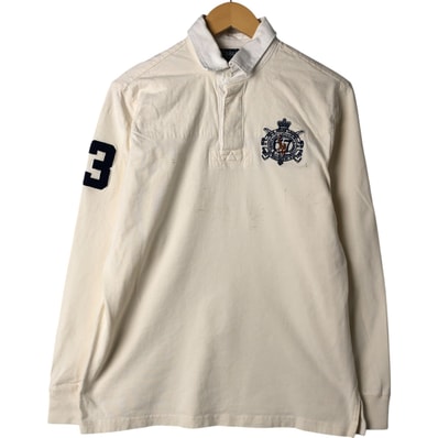 古着 ラルフローレン Ralph Lauren POLO by Ralph Lauren CUSTOM FIT 長袖 ラガーシャツ メンズM相当/eaa544067