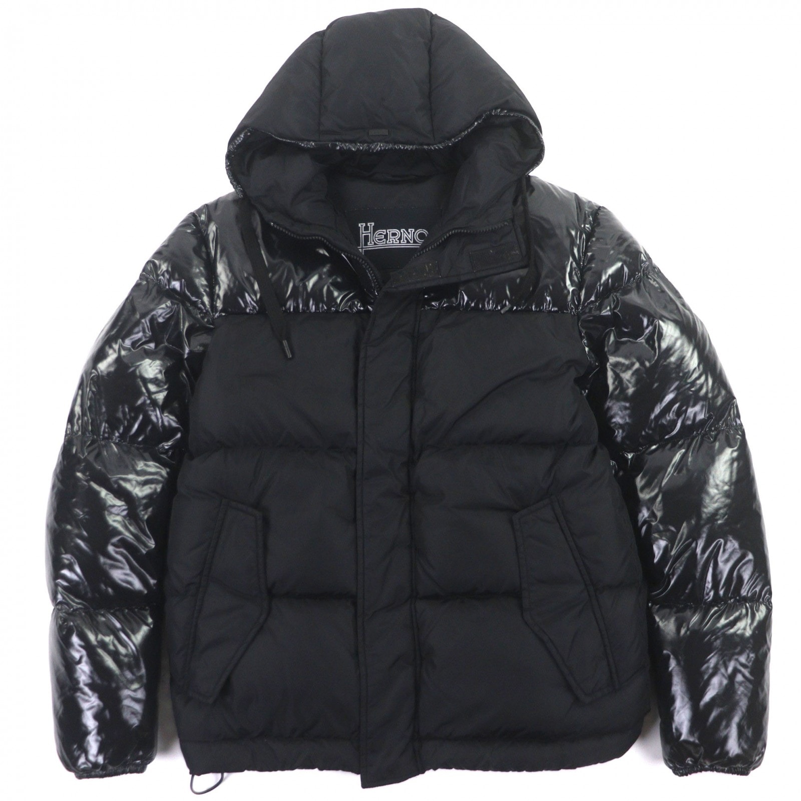 極美品 ヘルノ ダウンジャケット ブラック メンズ 46