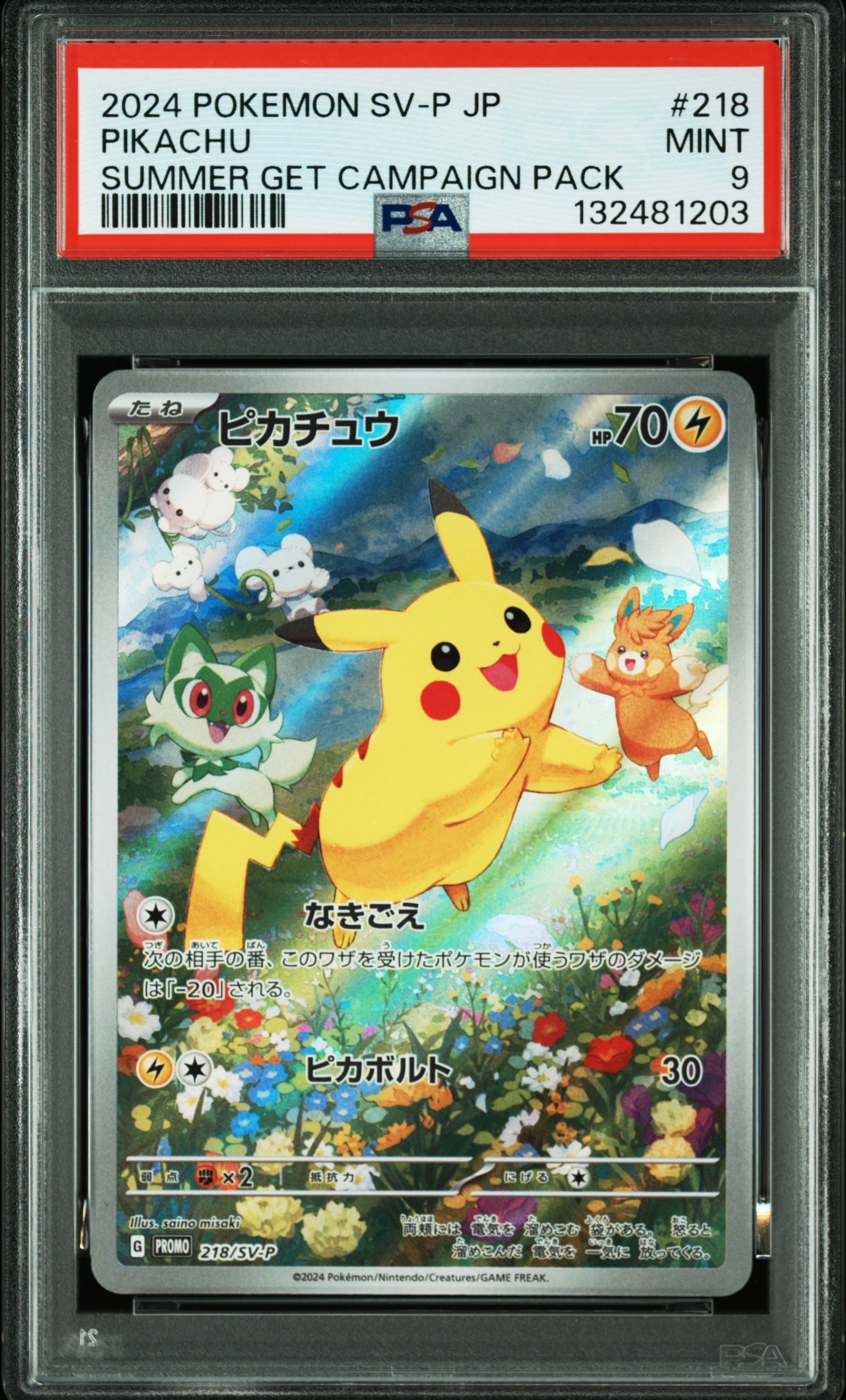ピカチュウ P [SV-P 218](プロモカードパック「ポケカの夏がキタ!プロモカードGetキャンペーン!」)