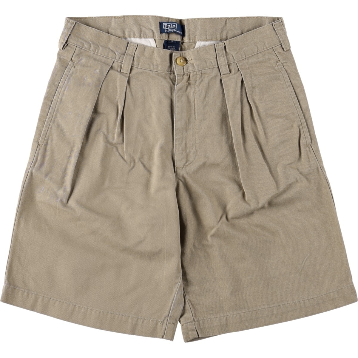 古着 ラルフローレン Ralph Lauren POLO by Ralph Lauren ツータック チノショーツ ショートパンツ レディースL(w28)相当/eaa669807