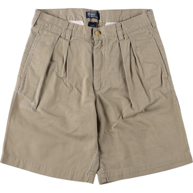 古着 ラルフローレン Ralph Lauren POLO by Ralph Lauren ツータック チノショーツ ショートパンツ レディースL(w28)相当/eaa669807