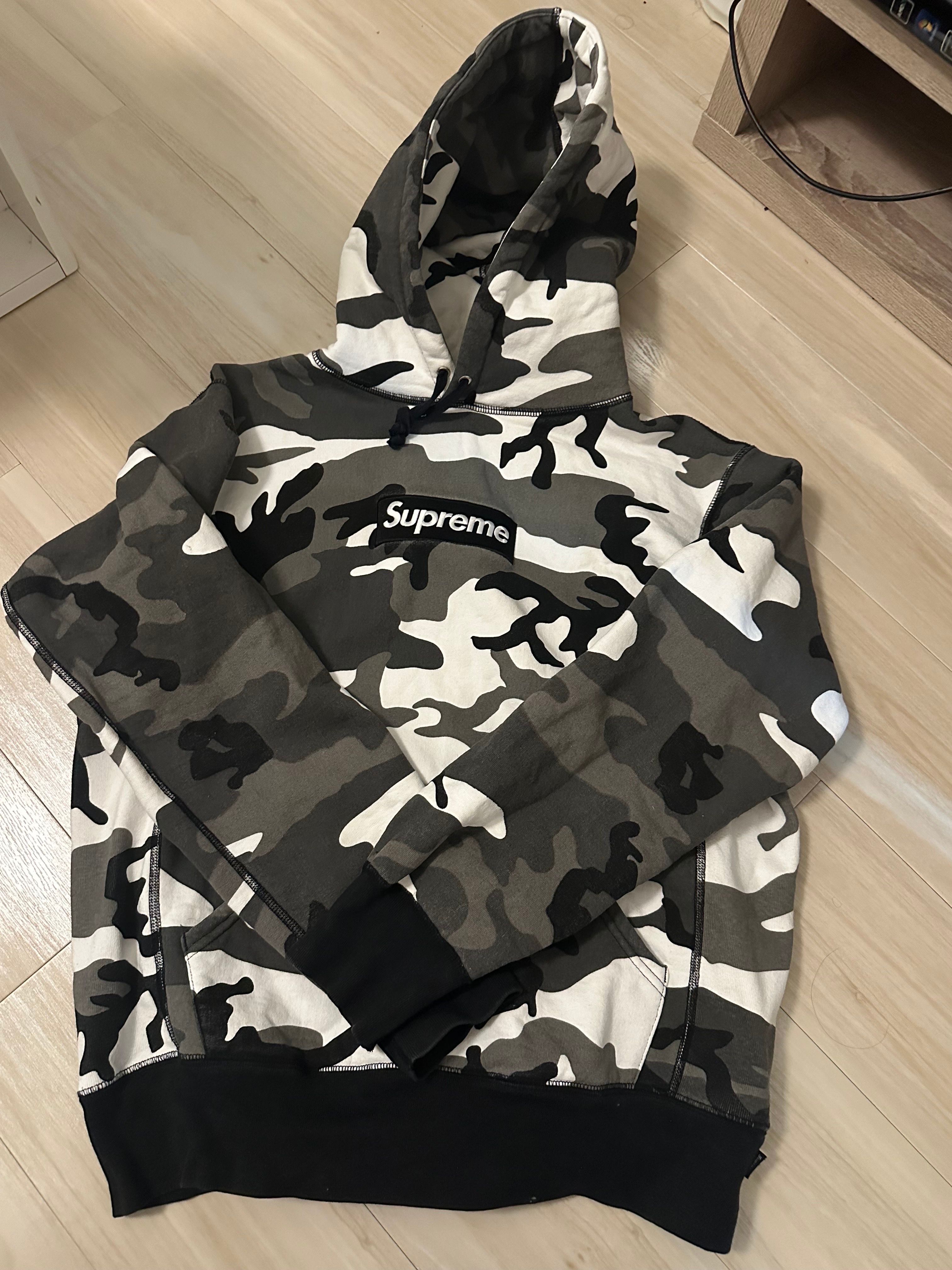 Supreme Box Logo Hooded Sweatshirt "Snow Camouflage" (13FW)