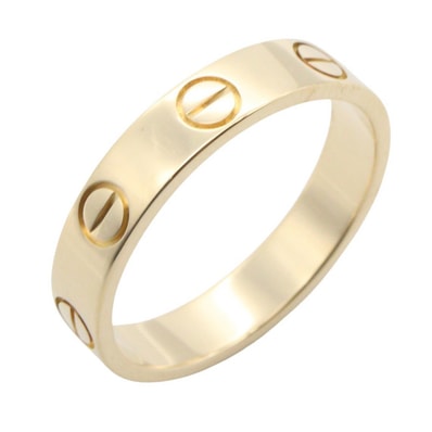 カルティエ CARTIER ミニラブリング リング・指輪 ジュエリー K18(イエローゴールド) メンズ レディース ゴールド系 B4085000 【中古】