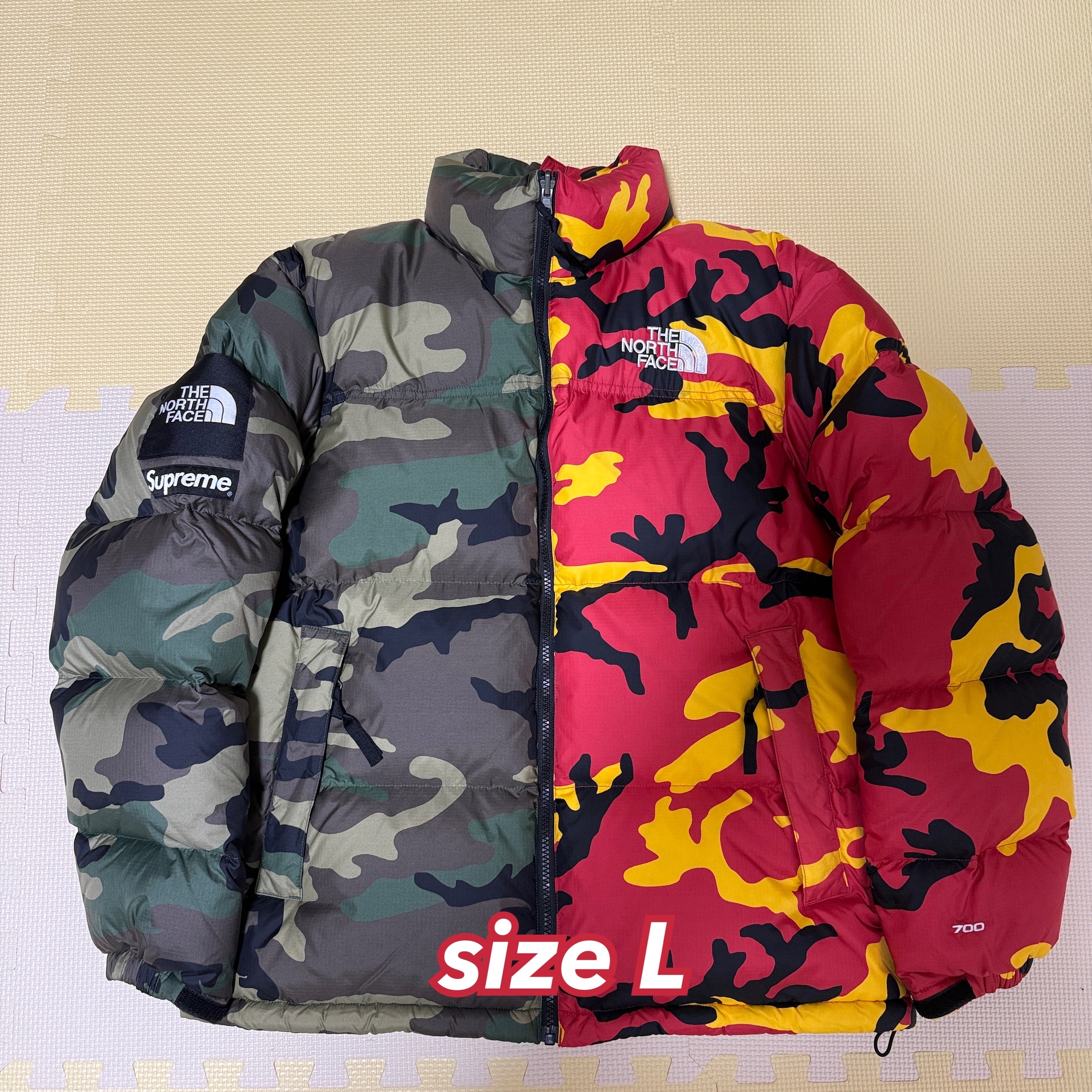 Supreme x The North Face Split Nuptse Jacket "Camo"