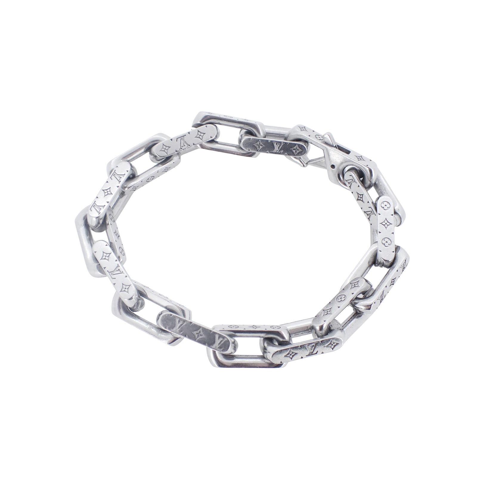 LOUIS VUITTON ルイ・ヴィトン  モノグラム チェーン  M00309  シルバー  メンズ ブレスレット
LV