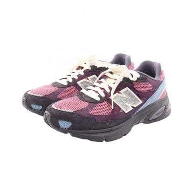 ニューバランス NEW BALANCE NEW BALANCE × KITH Abzorb 2010 スニーカー 靴 スウェード ファブリック メンズ パープル系 / グレー系 U2010KTC 【中古】