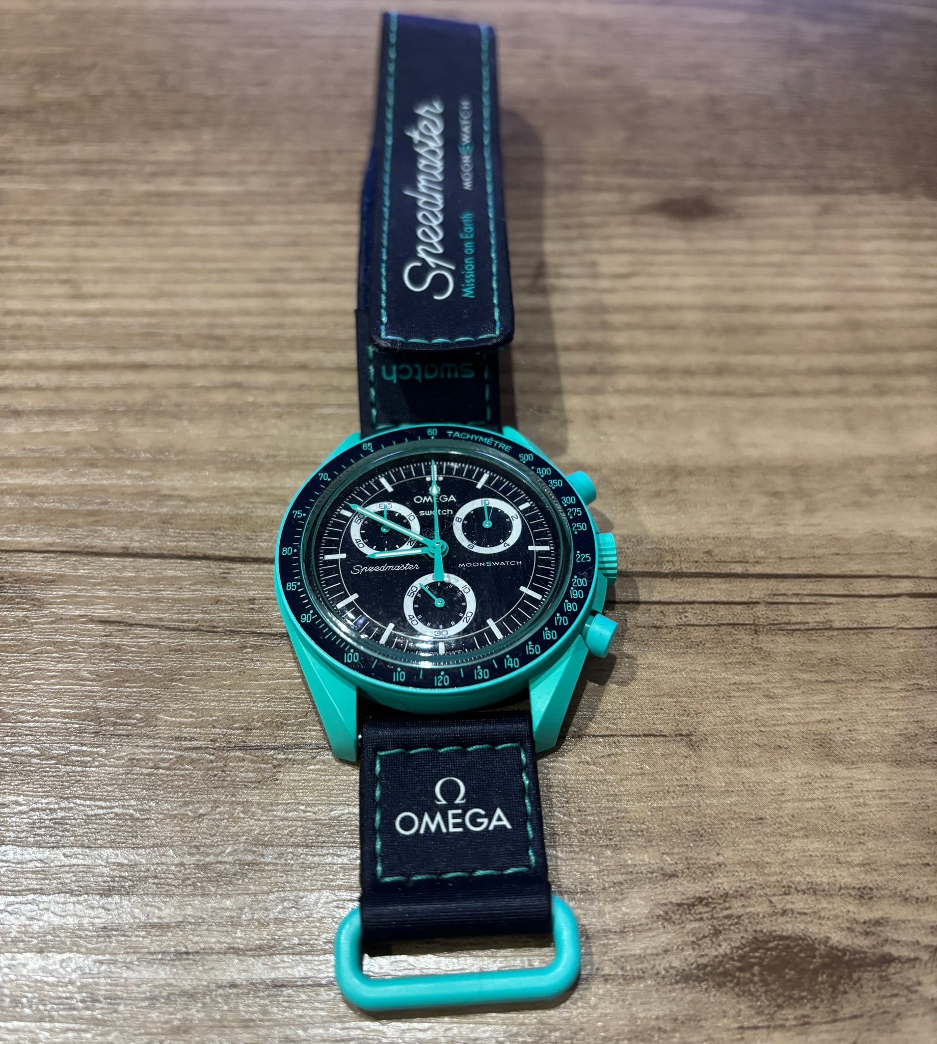 OMEGA x Swatch Bioceramic Moonswatch Mission On Earth "Polar Lights" SO33L103