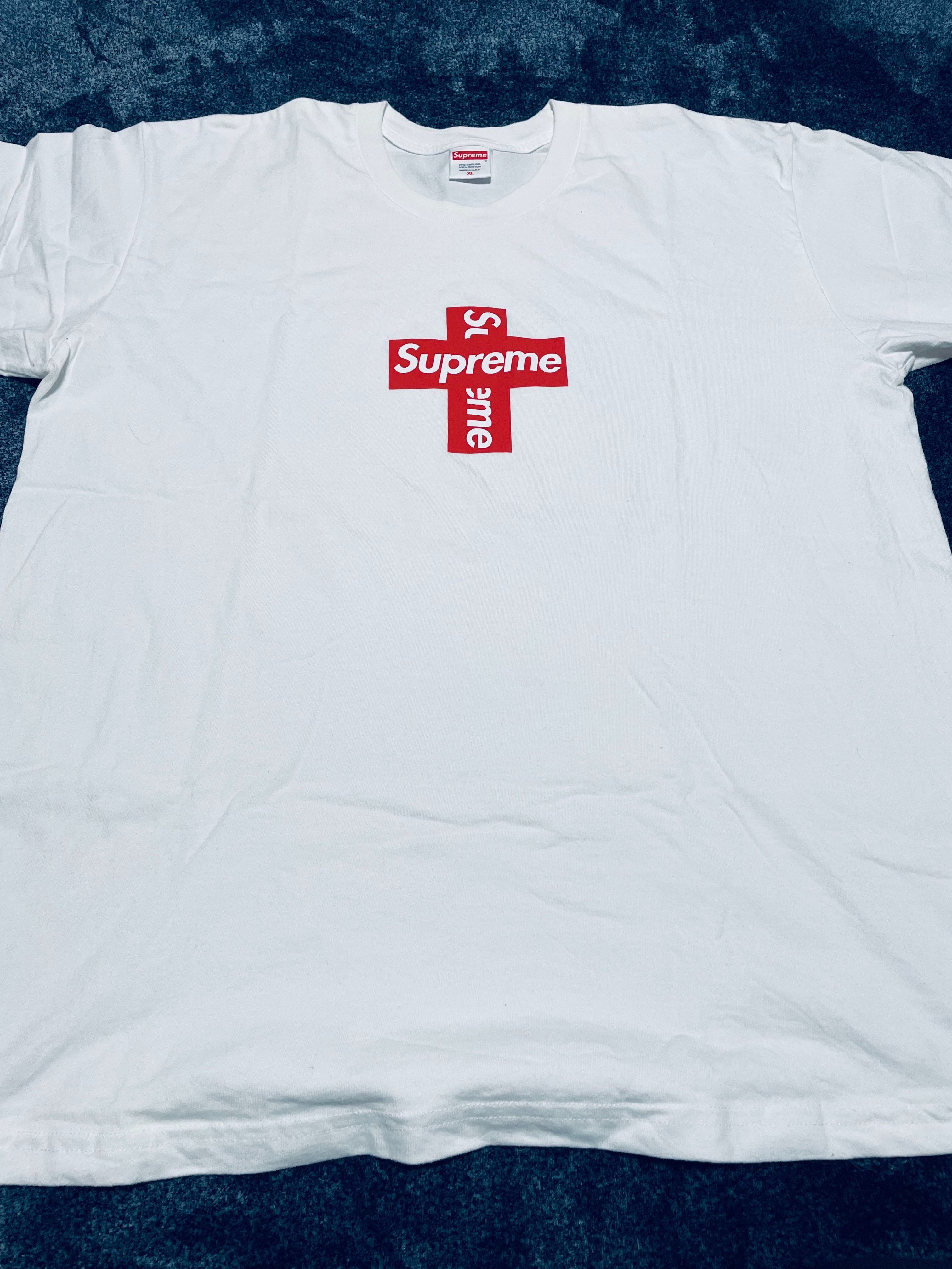 Supreme Cross Box Logo Tee "White"