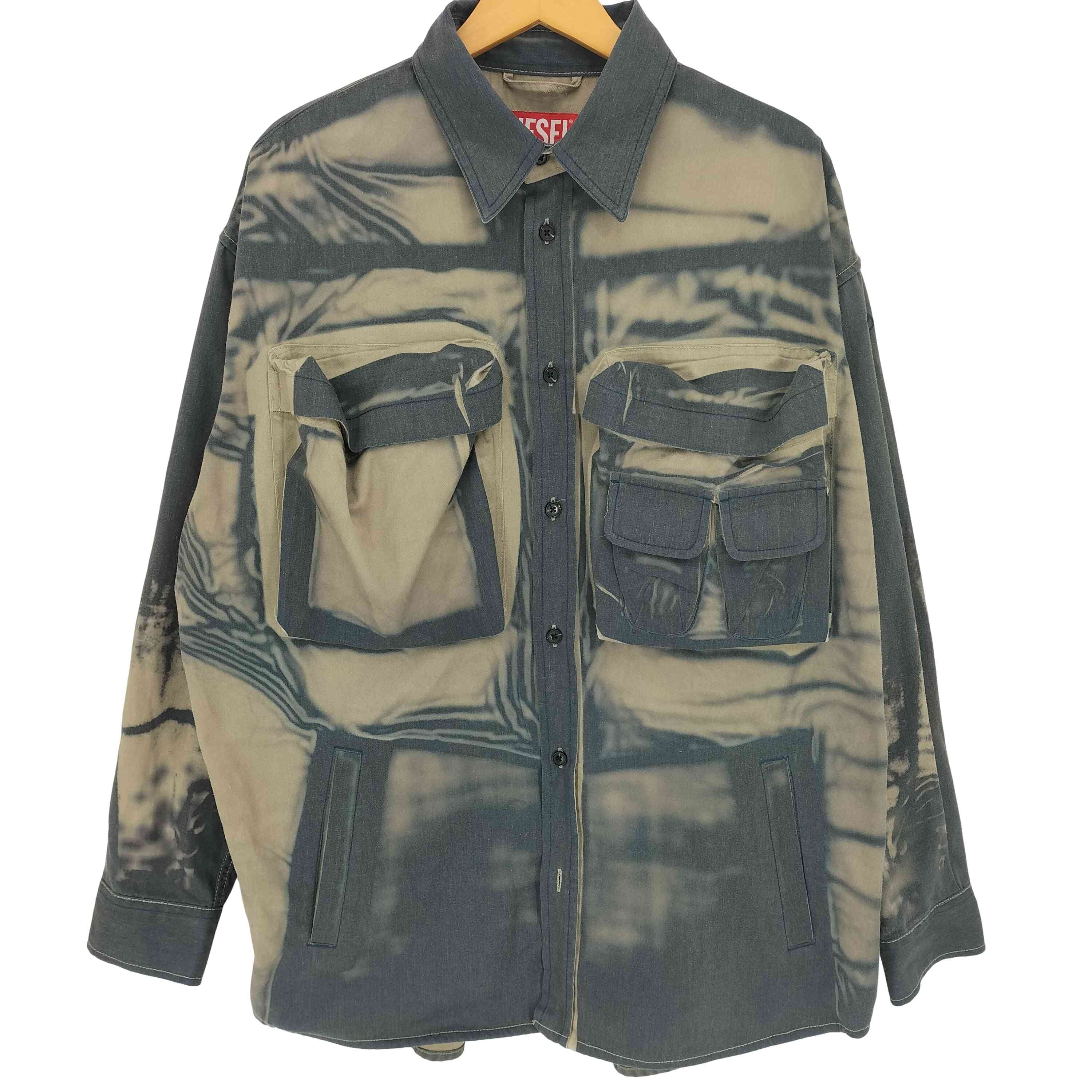 24ss S-CADD オーバーダイ カーゴ シャツジャケット【1141600870293】