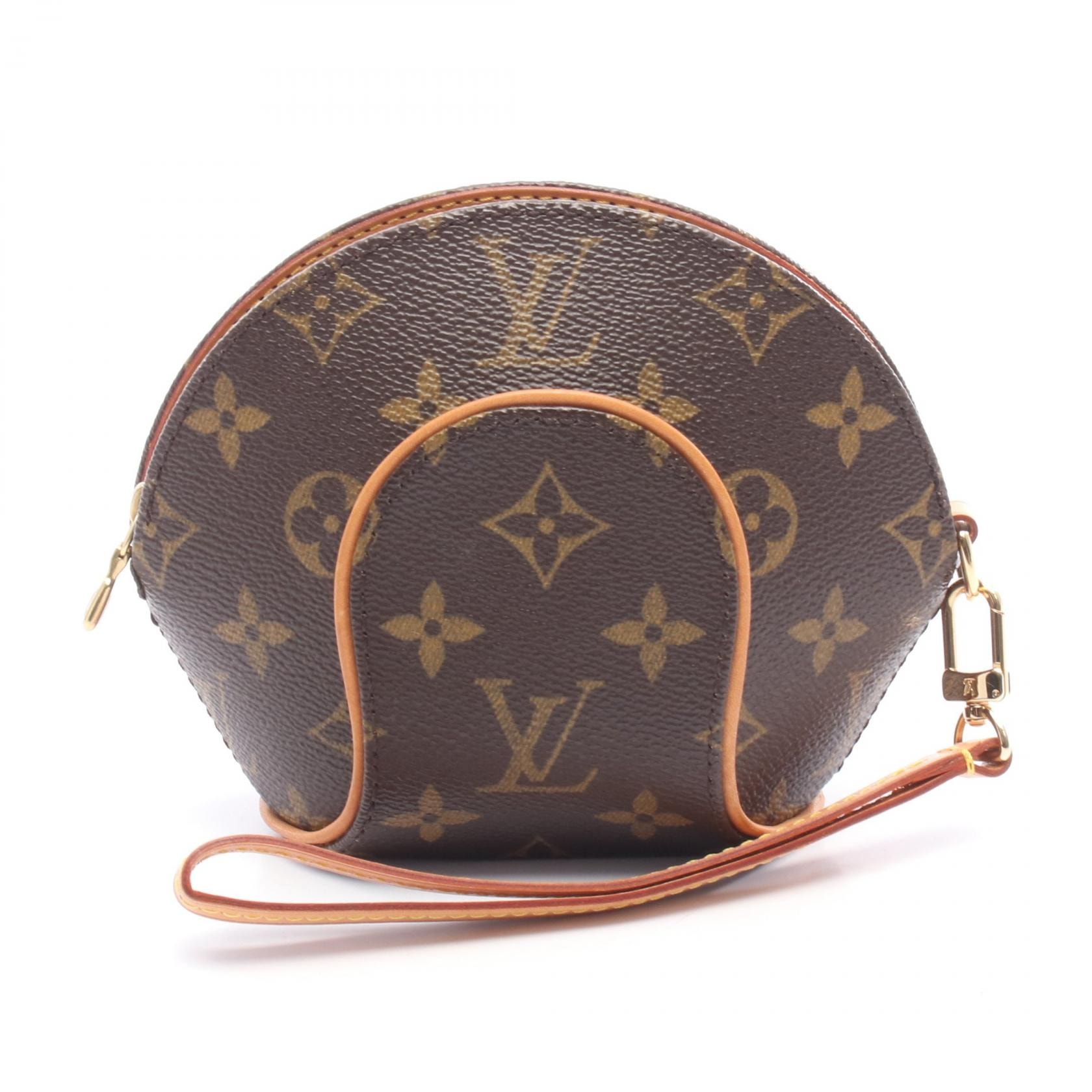 ルイ・ヴィトン LOUIS VUITTON ミニ エリプス モノグラム ポーチ バッグ レザー PVC レディース ブラウン系 M51129 【中古】