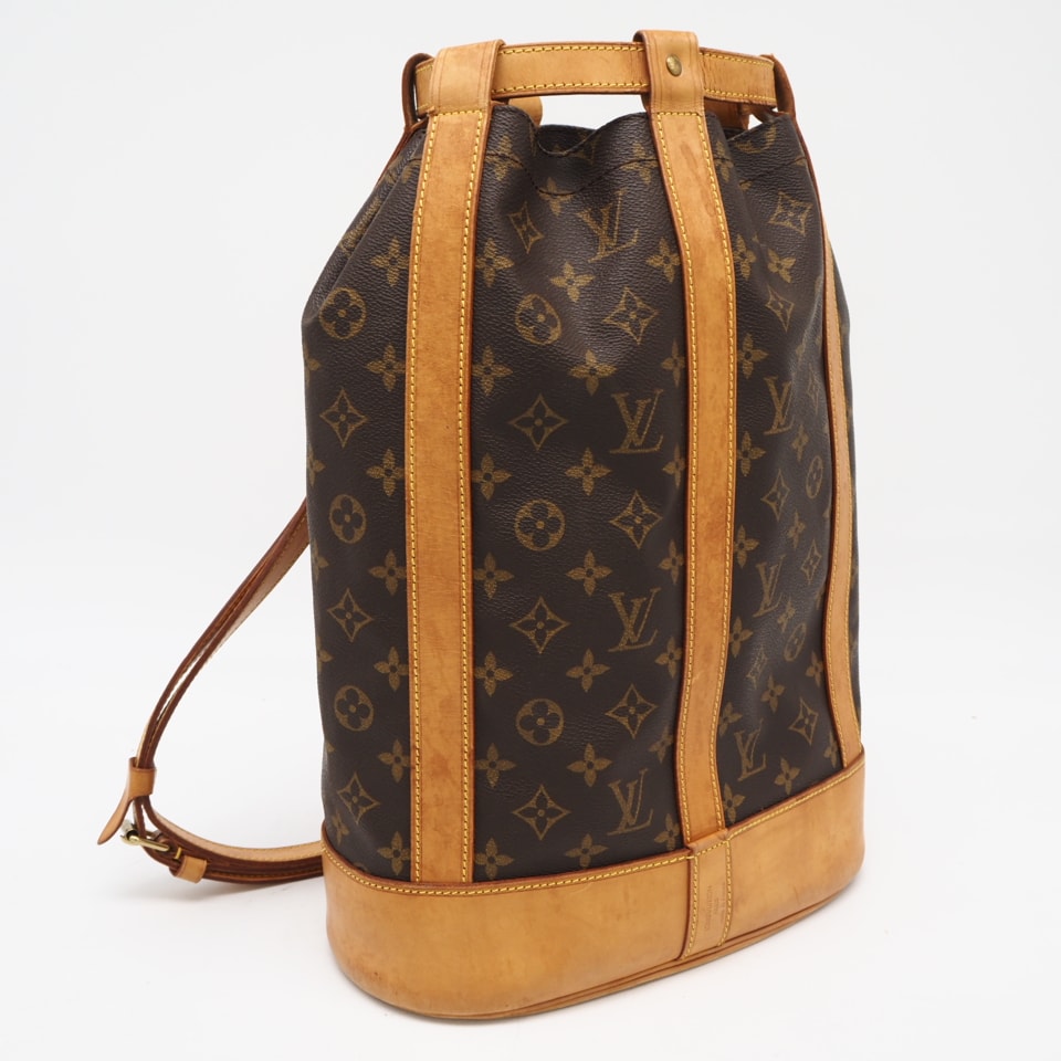 LOUIS VUITTON ルイ・ヴィトン モノグラム キャンバス ランドネPM M42243 ショルダーバッグ ブラウン コーティングキャンバス レザー レディース