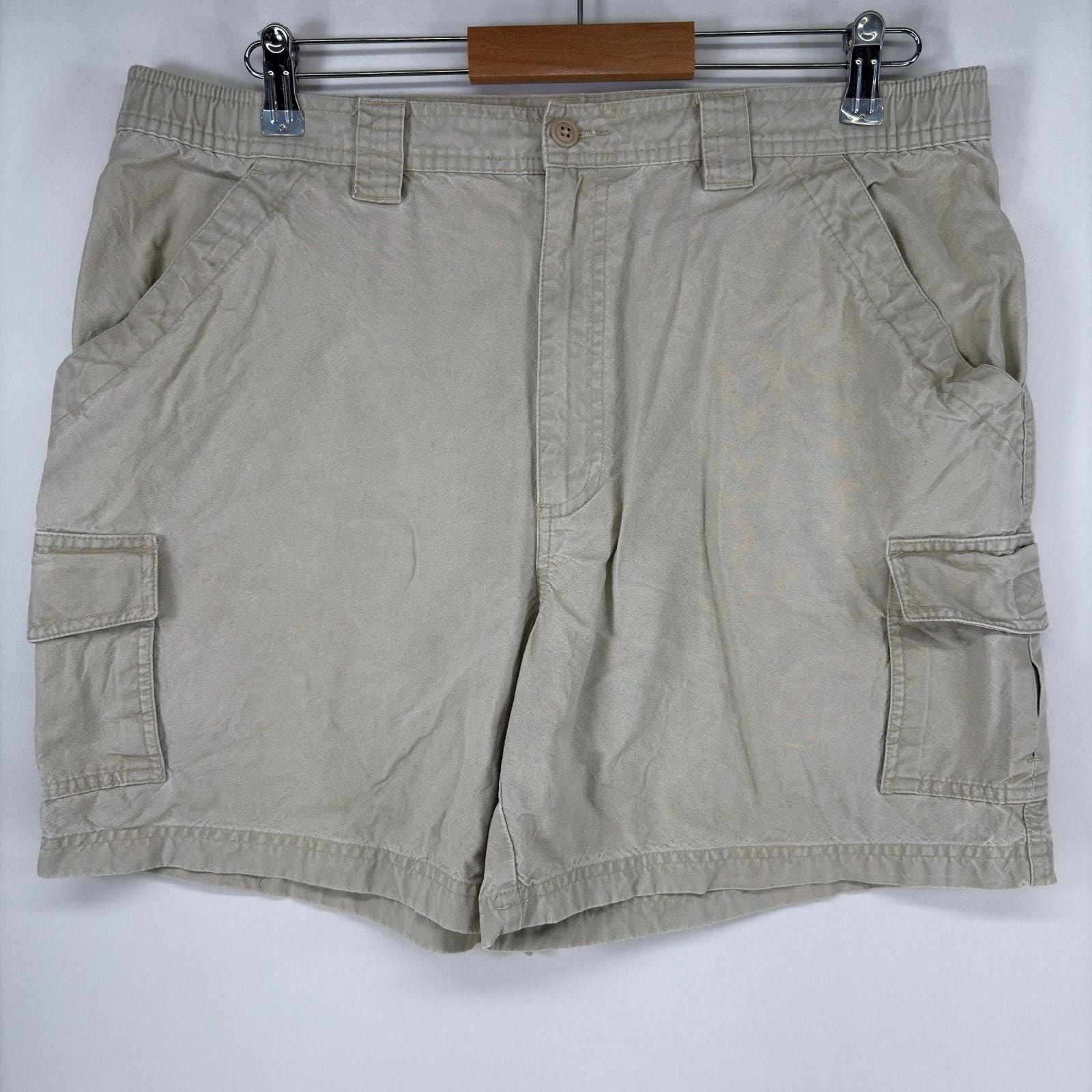 古着 エルエルビーン L.L.Bean ショートパンツ ジップ ハーフパンツ チノパン アウトドア w36 ベージュ メンズ