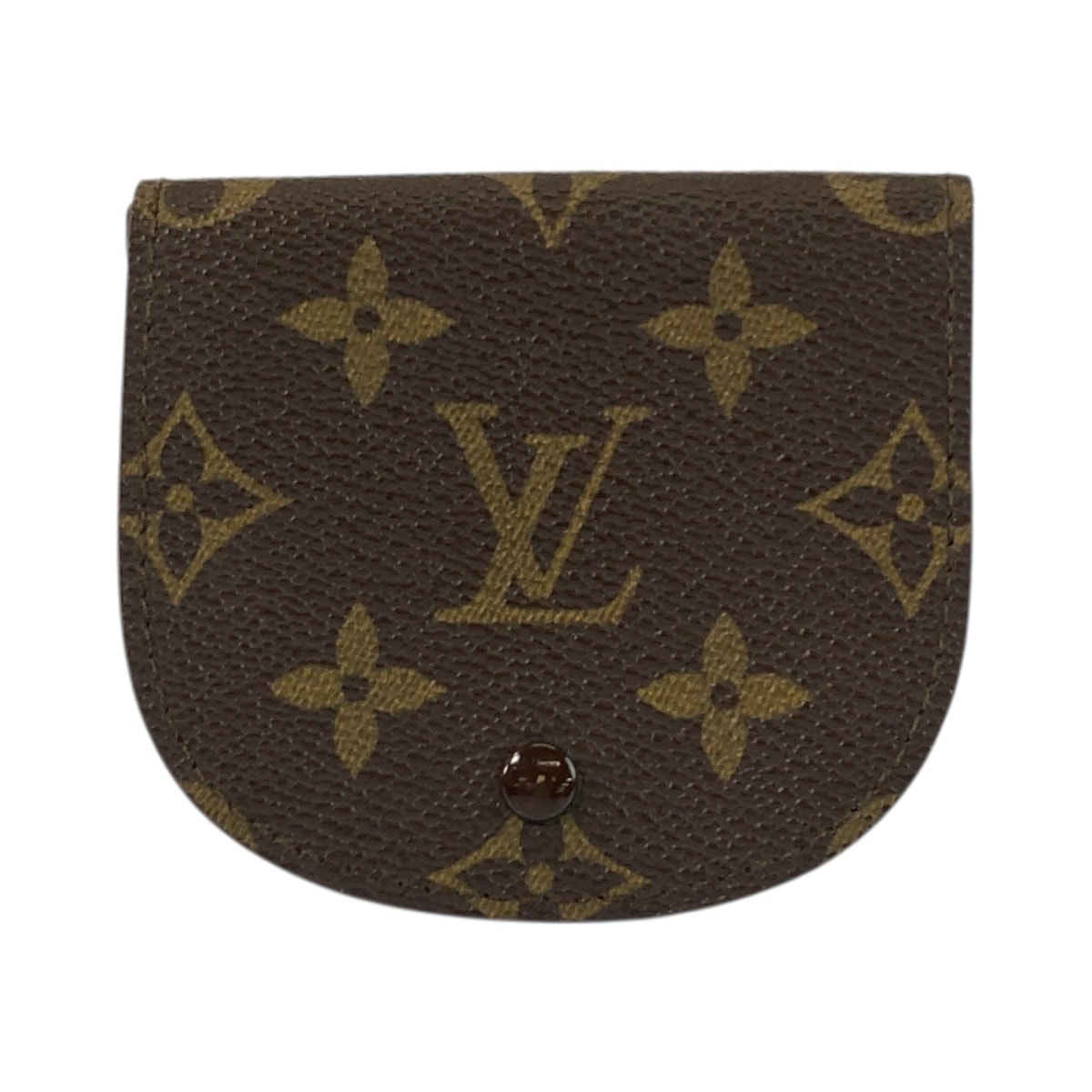 美品 LOUIS VUITTON ルイヴィトン モノグラム ポルト モネ グセ ブラウン ゴールド金具 PVC コインケース 小銭入れ 600073 【中古】